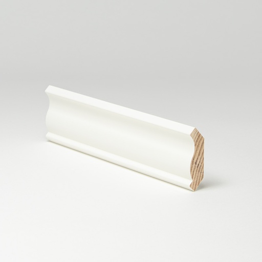 [12036300904] Kattolista Mänty 15x56x3000 mm Koriste Valkoinen