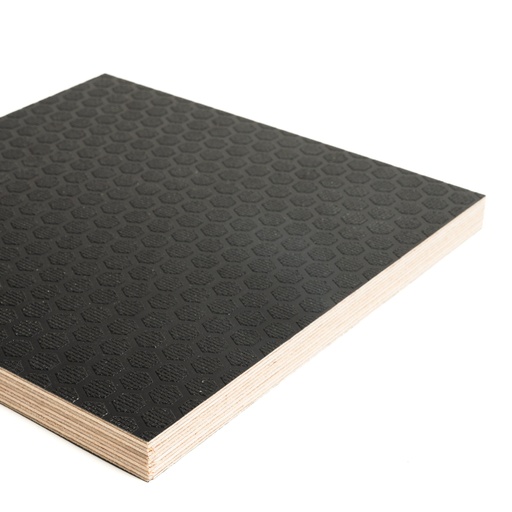 Filmivaneri  9x1250x2500 mm F/V Musta Hexa 2-Laatu 