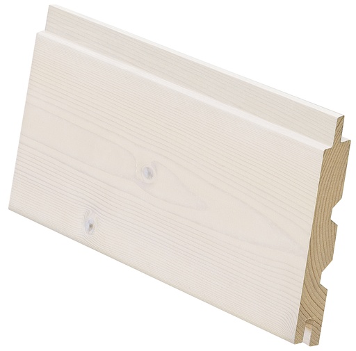 [7138VVKL25II] Kuusipaneeli 14x120x2520 mm STS4 2-Laatu Valkovahattu (1,67 m2/pkt, 6kpl/pkt)